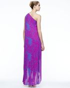 Halston Heritage Printed Oneshoulder Gown - Lyst