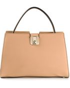 Serapian Gold-Tone Fastening Tote Bag - Lyst
