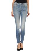 HTC Denim Pants - Lyst