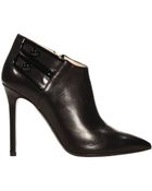 Alberto Guardiani Ankle Boots Luly Heel 10 Low Boot Leather And Patent - Lyst
