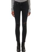 Rag & Bone Distressed Skinny Jeans - Lyst