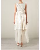 Antonio Marras Lace And Tulle Layered Dress - Lyst