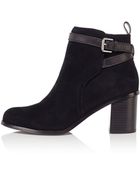 Karen Millen Suede Ankle Boot - Lyst