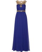 Notte By Marchesa Embellished Silk-Chiffon Gown - Lyst