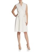 Calvin Klein Sleeveless Doublebreasted Dress - Lyst