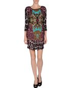 Just Cavalli Short Dress - Lyst