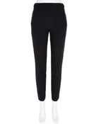 River Island Navy Slim Leg Capri Trousers - Lyst