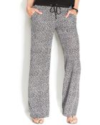 Michael Kors Michael Petite Wideleg Printed Pants - Lyst