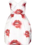 MSGM Printed Satin Mini Dress - Lyst