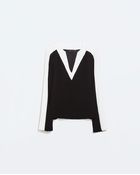 Zara Long-Sleeved Top - Lyst