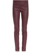 Adam Lippes Leather Side Zip Pant - Lyst