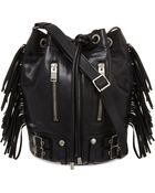 Saint Laurent Rider Medium Leather Bucket Bag - Lyst