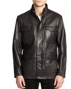 Andrew Marc Leather Jacket - Lyst