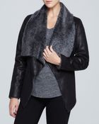 Karen Kane Faux Shearling Jacket - Lyst