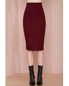 Nasty Gal Curves Ahead Pencil Skirt - Lyst