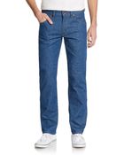 Raleigh Denim Jones Straight-Leg Thin-Fit Cotton Jeans - Lyst
