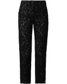 Erdem Gianna Heavylace and Silk Trousers - Lyst