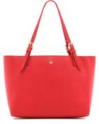 Tory Burch York Small Buckle Tote - Black - Lyst