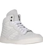 Bottega Veneta Suede & Leather Intrecciato Sneakers - Lyst