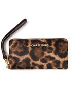 Michael Kors Jet Set Travel Zip Around Wallet - Lyst