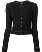 P.a.r.o.s.h. Sheer Trim Cardigan - Lyst
