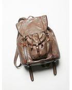 Free People Womens Marino Leather Backpack - Lyst
