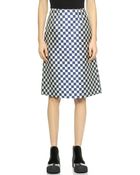 Marc By Marc Jacobs Checkerboard Jacquard Skirt - Deep Blue Multi - Lyst
