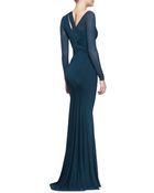 Donna Karan New York Floor-Length Draped Gown - Lyst