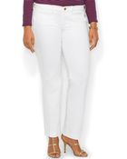 Lauren by Ralph Lauren Plus Size Sateen Skinny Ankle Pants - Lyst