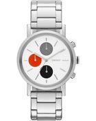 DKNY Soho Stainless Steel Tri-Color Chronograph Watch - Lyst