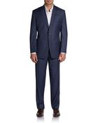 Lauren by Ralph Lauren Sharkskin Wool Suit - Lyst
