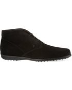 Tod's Suede Ankle Boots - Lyst