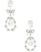 Oscar de la Renta Bow Drop Earrings - Lyst
