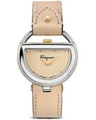 Ferragamo Stainless Steel Champagne Dial Watch, 37Mm - Lyst