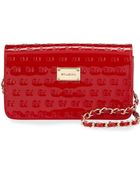 St. John Patent Logo-Embossed Shoulder Bag - Lyst