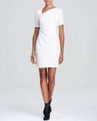 T Tahari Marianna Asymmetric Neck Dress - Lyst