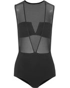 Zimmermann Mesh And Stretch-Jersey Swimsuit - Lyst
