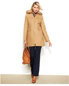 Michael Kors Michael Zip-Front Hooded Wool-Blend Coat - Lyst
