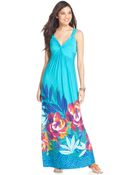 Spense Sleeveless Floral-Print Maxi - Lyst