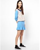 Mother Of Pearl Skirt With Peplum Frill Detail - Lyst
