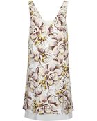 Topshop Floral Print Shift Dress - Lyst