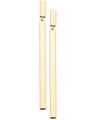 Guess Goldtone Long Tube Drop Earrings - Lyst