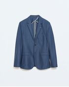 Zara Piqué Blazer - Lyst
