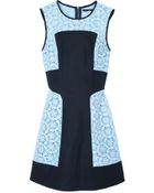 Tibi Embroidery Lace Paneled Dress - Lyst