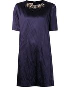 Marni Embellished Collar Shift Dress - Lyst