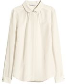 H&M Silk Blouse - Lyst