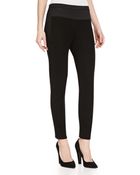 Halston Heritage Marled Knit Ankle Pants - Lyst