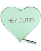 Rebecca Minkoff Hey Cutie Heart Pouch - Winter Mint - Lyst