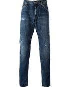 Dolce & Gabbana Straight Leg Jeans - Lyst