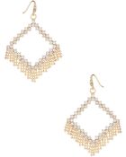 Abs By Allen Schwartz Rhinestone Drop Earrings - Lyst